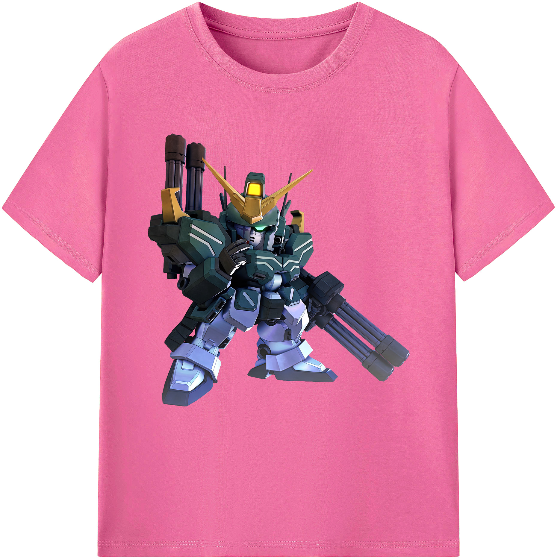 （画像用） 機動戦士ガンダム Mobile Suit Gundam レディースカジュアルプリントTシャツ（綿100％）